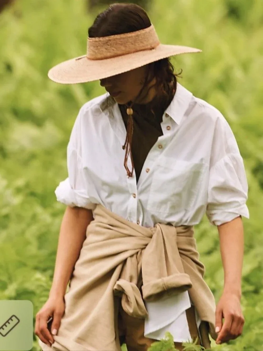 Tula Open Crown Wide Brim Straw Hat, UPF 50+